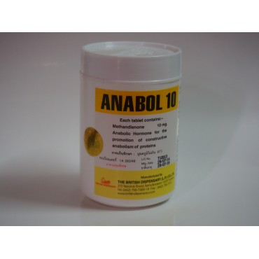 Anabol 10, British Dispensary 500 tabs [10mg/1tab]